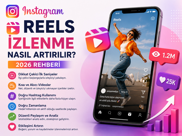 Instagram Reels İzlenme Nasıl Artırılır? 2026 Rehberi