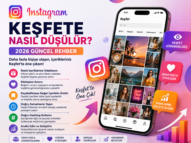 Instagram Keşfete Nasıl Düşülür? 2026 Güncel Rehber